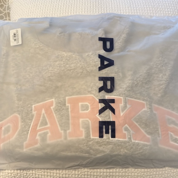 Parke Light Gray Sweatshirt with Miami Pink Lettering - Picture 3 of 7